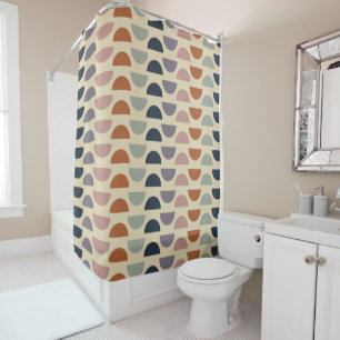 Stylish Geometric Shapes Pattern in Earthy Colours