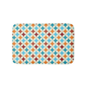 Stylish Geometric: Vintage Seamless Pattern Bath Mat