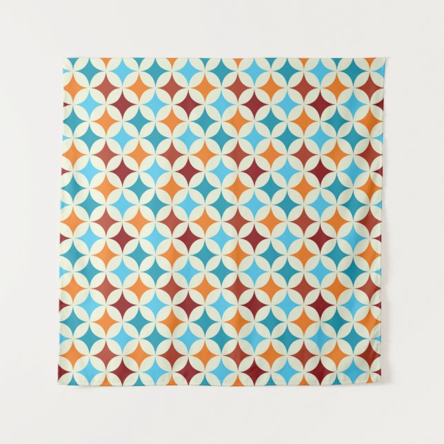 Stylish Geometric: Vintage Seamless Pattern Tapestry (Front)