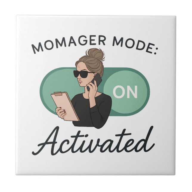 Stylish Gift for Boss Moms Tile (Front)