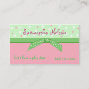 Stylish Girl's Enclosure card