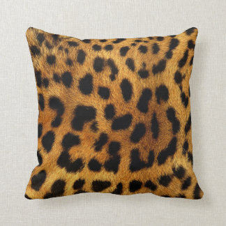 stylish girly chic safari animal print leopard throw pillow