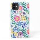 Stylish girly pink flowers hand paint design