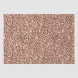 Stylish Girly Pink Rose Gold Glitter Glitz Tissue Paper