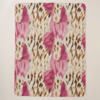 Stylish Girly Pink White Gold Zebra