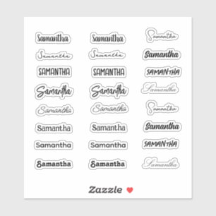 Stylish Girly Trendy First Name Set of 24 Fonts
