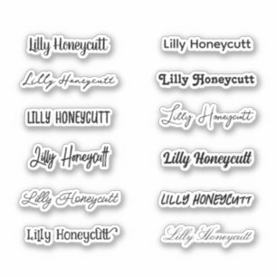 Stylish Girly Trendy Full Name Set of 12 Fonts