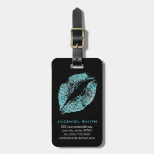 Stylish Glitter Lips #29 Luggage Tag