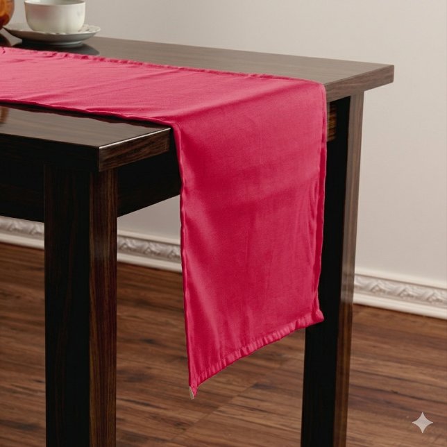 Stylish Goji Berry Solid Short Table Runner Design (Stylish Goji Berry Solid Short Table Runner Design)