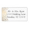 Stylish Gold Confetti Dots | White Background