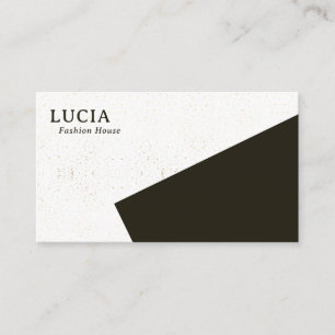 Stylish Gold Dust & Dark Green Plain Business Card