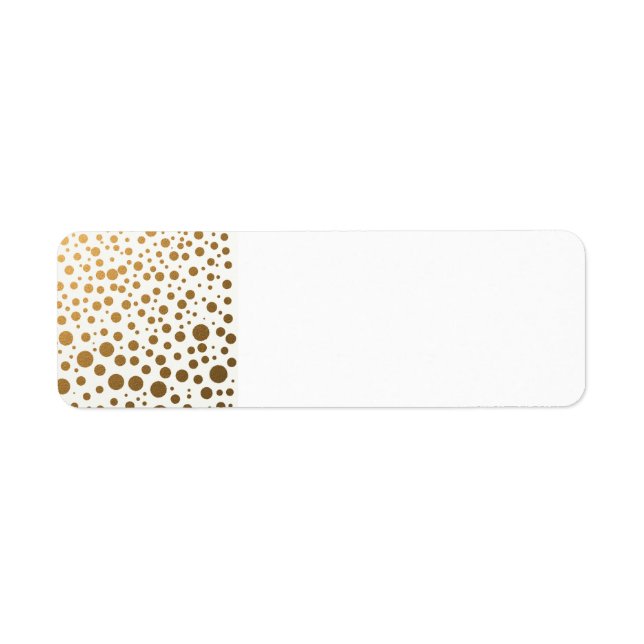 Stylish Gold Foil Confetti Dots (Front)