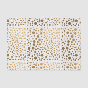 Stylish Gold Foil Confetti Dots Tissue Paper