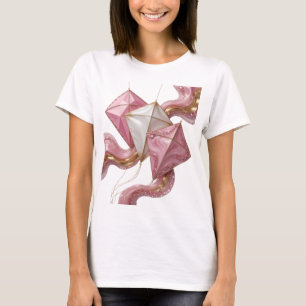 Stylish Gold KITE FESTIVAL Slogan Design T-Shirt