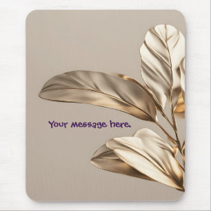 Stylish Gold Leaf  Mouse Pad
