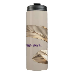 Stylish Gold Leaf Travel Mug