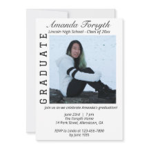 Stylish Graduation Photo Grad Party