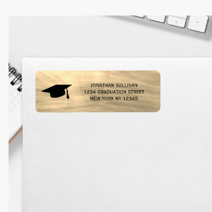 Stylish Graduation Return Address 