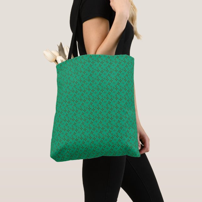 Stylish Grameen Green Tote Bag (Close Up)