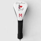 Stylish Grandma Golfer Golf Bag Monogram   