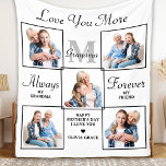 Stylish GRANDMA Personalized 5 Photo Collage Fleec Fleece Blanket<br><div class="desc">Surprise your grandma this mothers day with a personalized 5 photo unique grandmother poem & monogram blanket. "Always My Grandma, Forever My Friend" Personalize this grandma plaque with favourite photos, message and name.. Visit our collection for the best grandma mother's day gifts and personalized grandmother gifts. COPYRIGHT © 2022 Judy...</div>