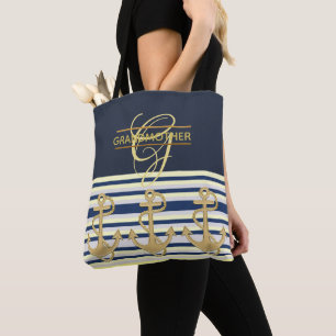 Stylish GRANDMOTHER Tote Monogrammed Bag