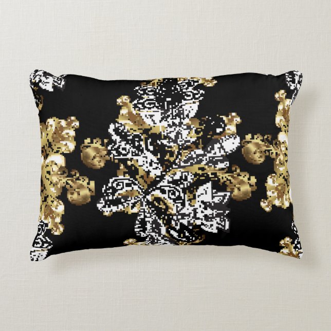Stylish graphic pattern. Seamless background. Wall Accent Pillow (Front)