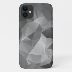 Stylish Gray Abstract Pyramid Art iPhone 11 Case