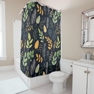 Stylish Green and Yellow Foliage Pattern 