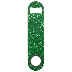 Stylish Green Glitter Bar Key
