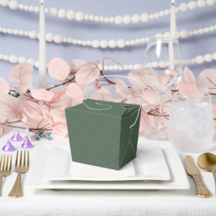 Stylish Green Pattern Luxury Party Treat Take Out Favor Box