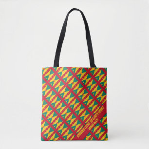 Stylish GRENADA FLAG God's Heart Isaiah 40 Tote Bag