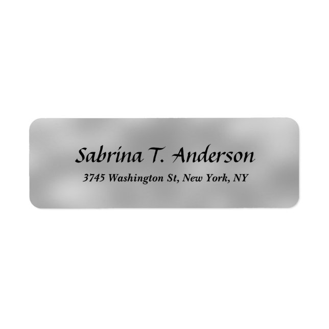 Stylish Grey Creative Professional Elegant Script (Front)
