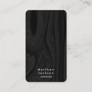 Stylish Grey Modern Plain Professional Manager Business Card