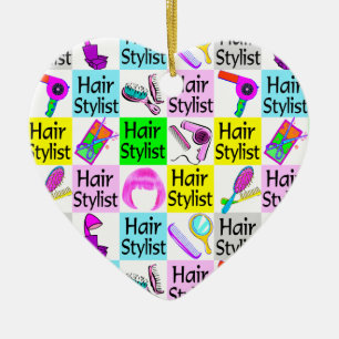 STYLISH HAIR STYLIST CHRISTMAS ORNAMENT