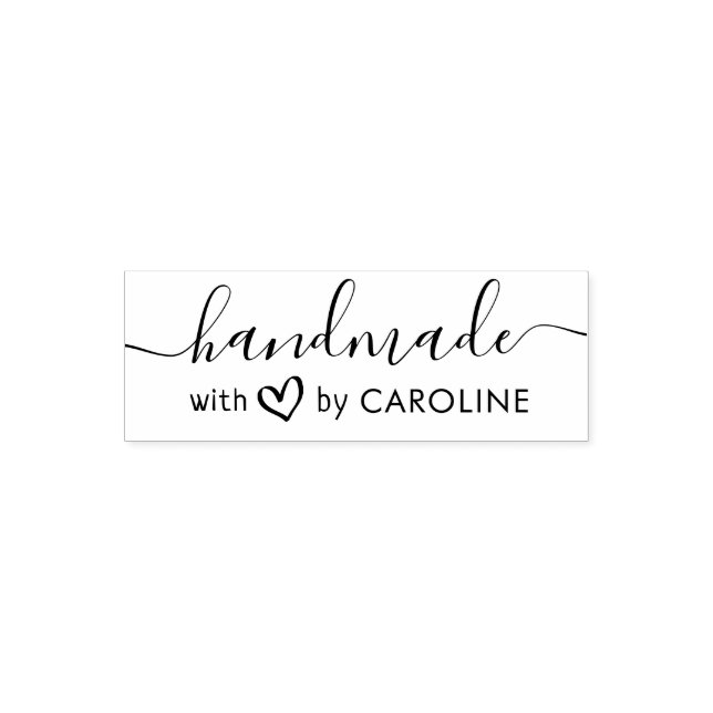 stylish handmade self-inking stamp (Design)