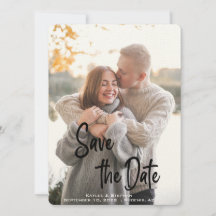 Stylish Handwritten Script Personalized Photo