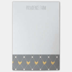 Stylish Harlequin Chicken Pattern Post-it Notes