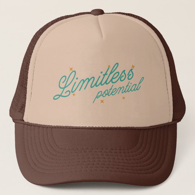 stylish hat with inspirational message (Front)