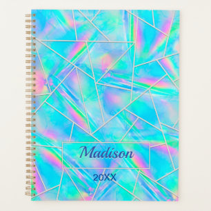 Stylish holographic elegant geometric planner