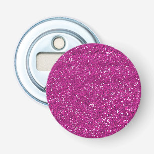 Stylish Hot Pink Glitter Bottle Opener