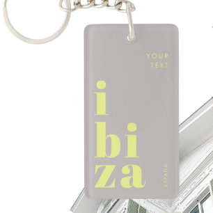 Stylish Ibiza Spain Keychain