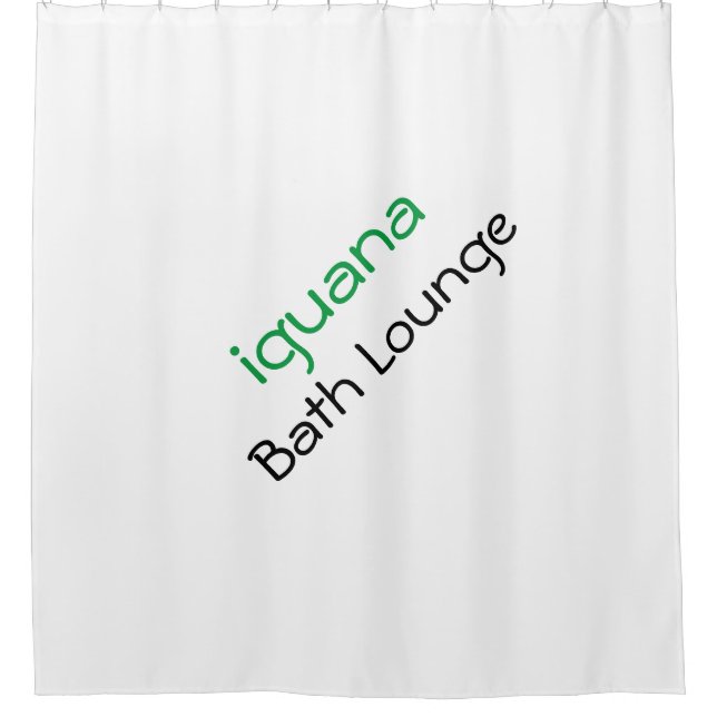 Stylish Iguana Bath Lounge Shower Curtain (Front)