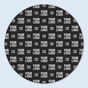 Stylish Image, Design or Business Logo Pattern  Classic Round Sticker