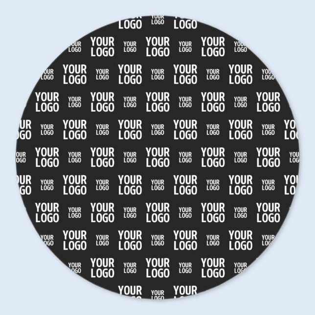 Stylish Image, Design or Business Logo Pattern  Classic Round Sticker (Creator Uploaded)