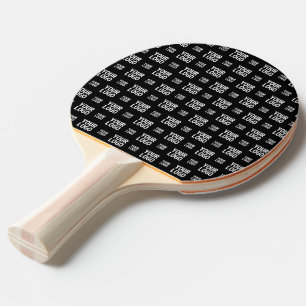 Stylish Image, Design or Business Logo Pattern  Ping Pong Paddle