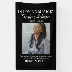 Stylish In Loving Memory Photo Memorial Banner