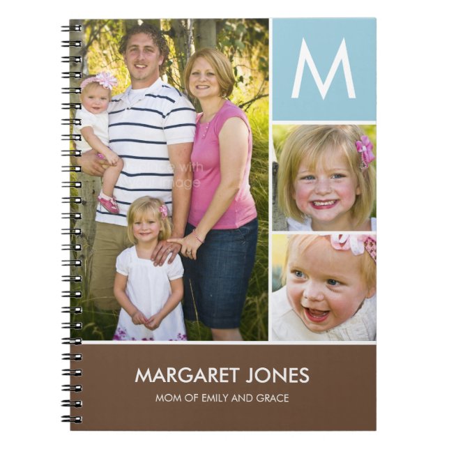 Stylish Initial Personalized Notebook (Front)