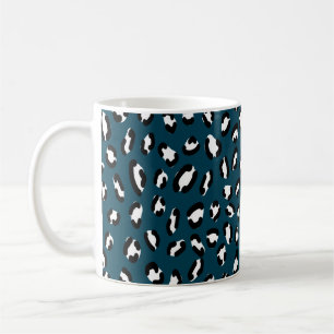 Stylish jaguar skin seamless pattern, animal art. coffee mug