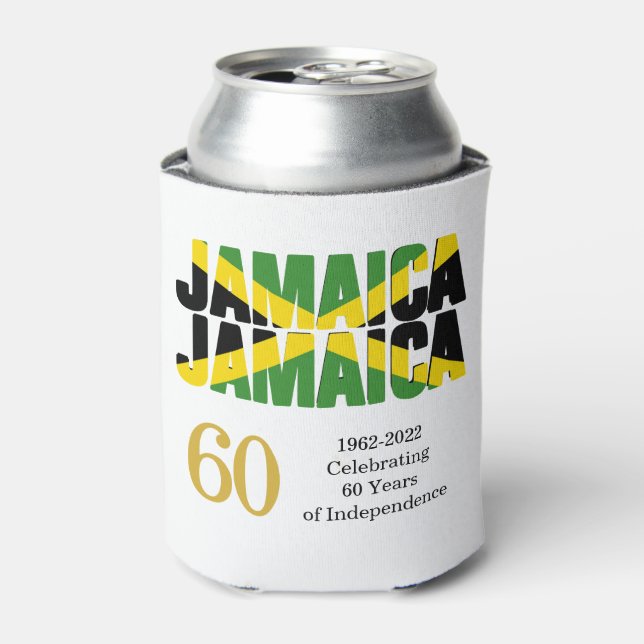 Stylish JAMAICA 60th Anniversary Independence Can Cooler (Can Front)
